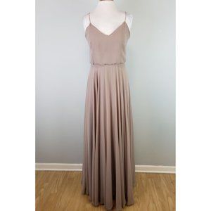 Jenny Yoo, Dusty Rose/ Blush Maxi Dress, Size 8
